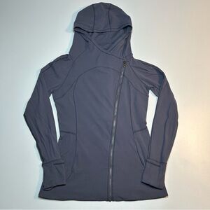 Lululemon Every Journey Hoodie Moonwalk Purple Asymmetrical Zip Nulu Jacket